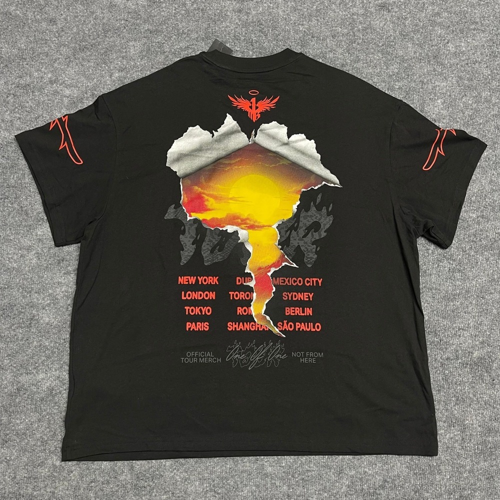 LaMelo Ball Shirt Small Men Black Puma x Melo Shine Not From‎ Here Official Tour